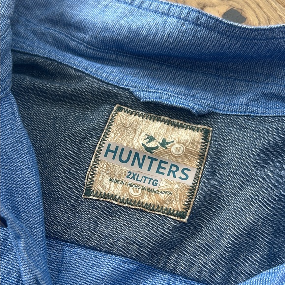 Hunter Casual Light Blue Men's Shirt - Picture 2 of 8
